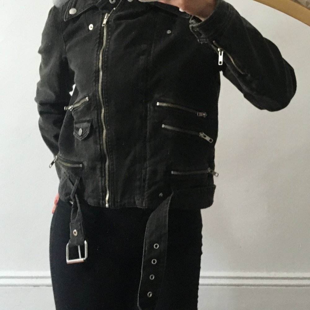 The Kooples Black Denim Jacket